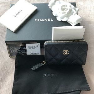 Chanel Zipper Coin Purse GHW / Preowned